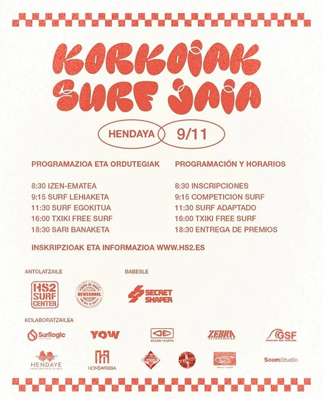 KORKOIAK SURF JAIA - PROGRAMA